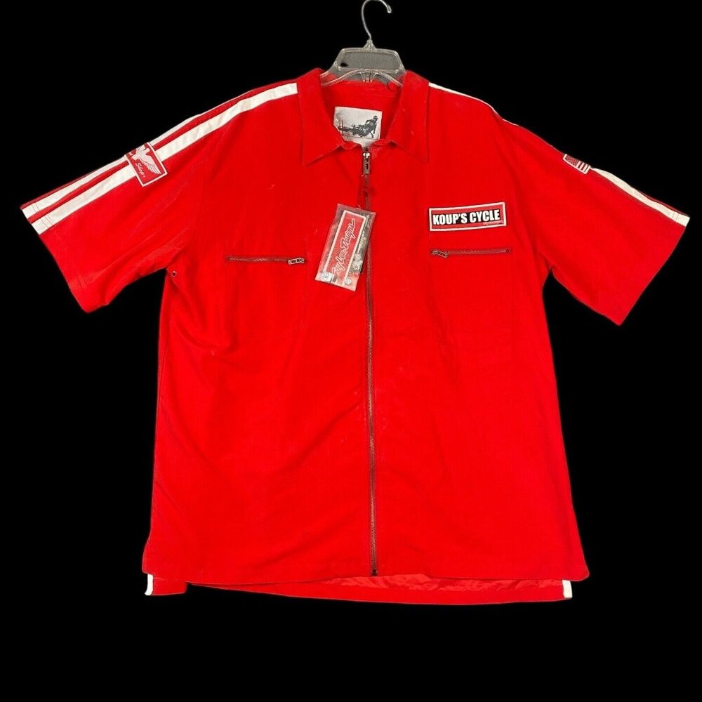 NWT Troy Lee Designs Pit Shirt XXL Full Zip 2 Patches Koup's Cycle Motorcycles